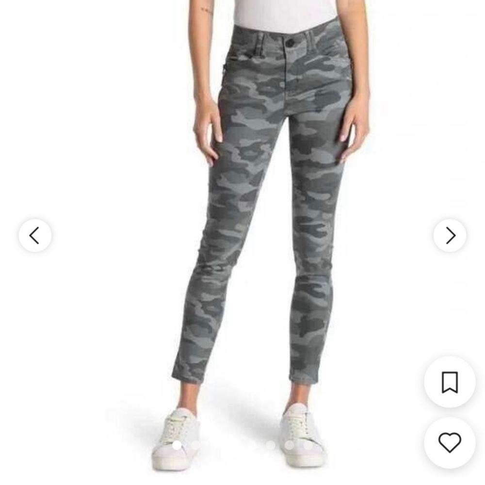 Democracy Ab Technology Gray Camo Skinny Jeans Size 6